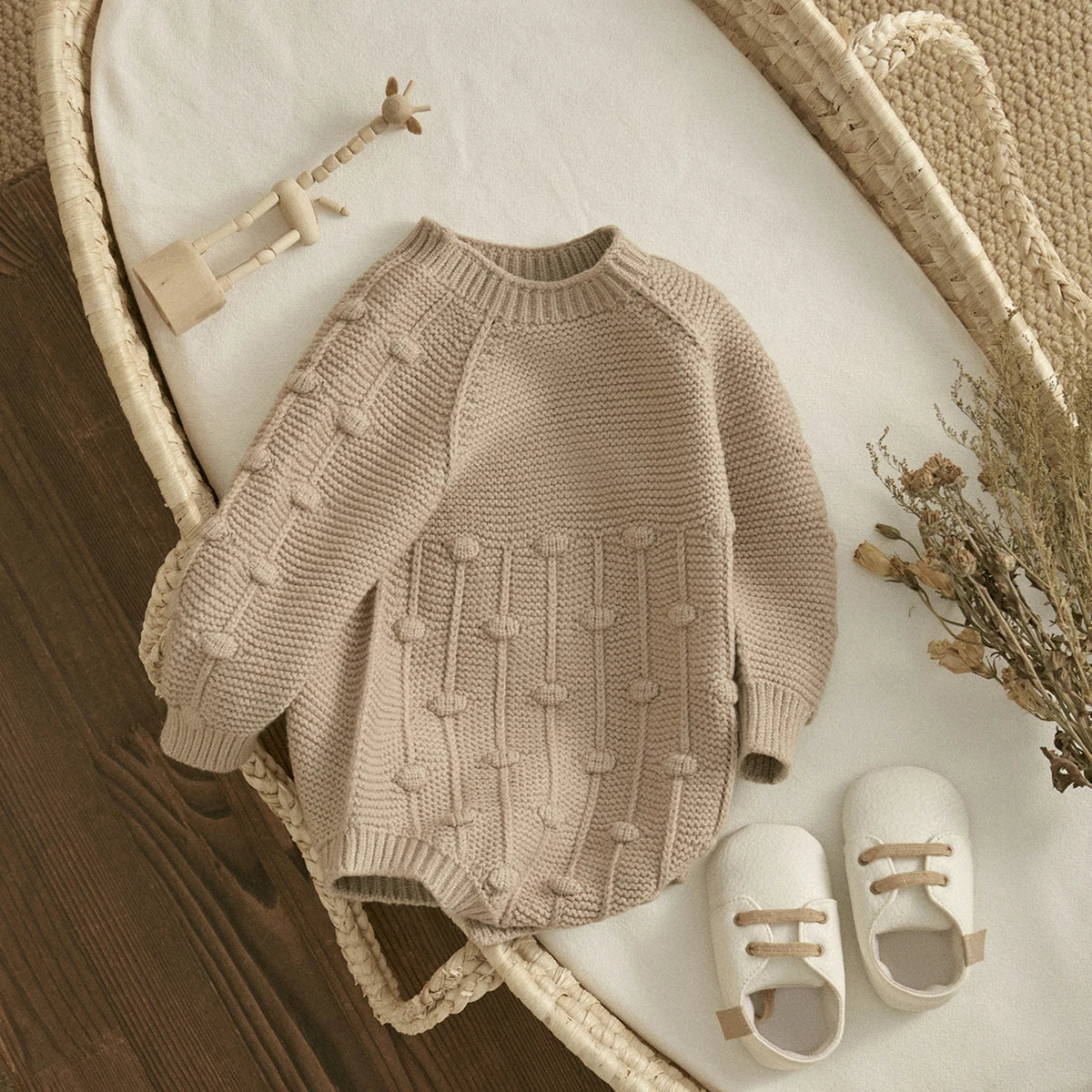 Textured Knit Onesie