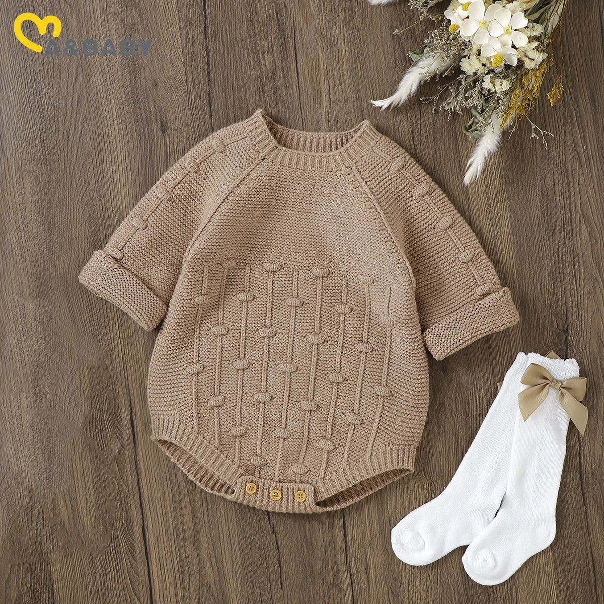 Textured Knit Onesie